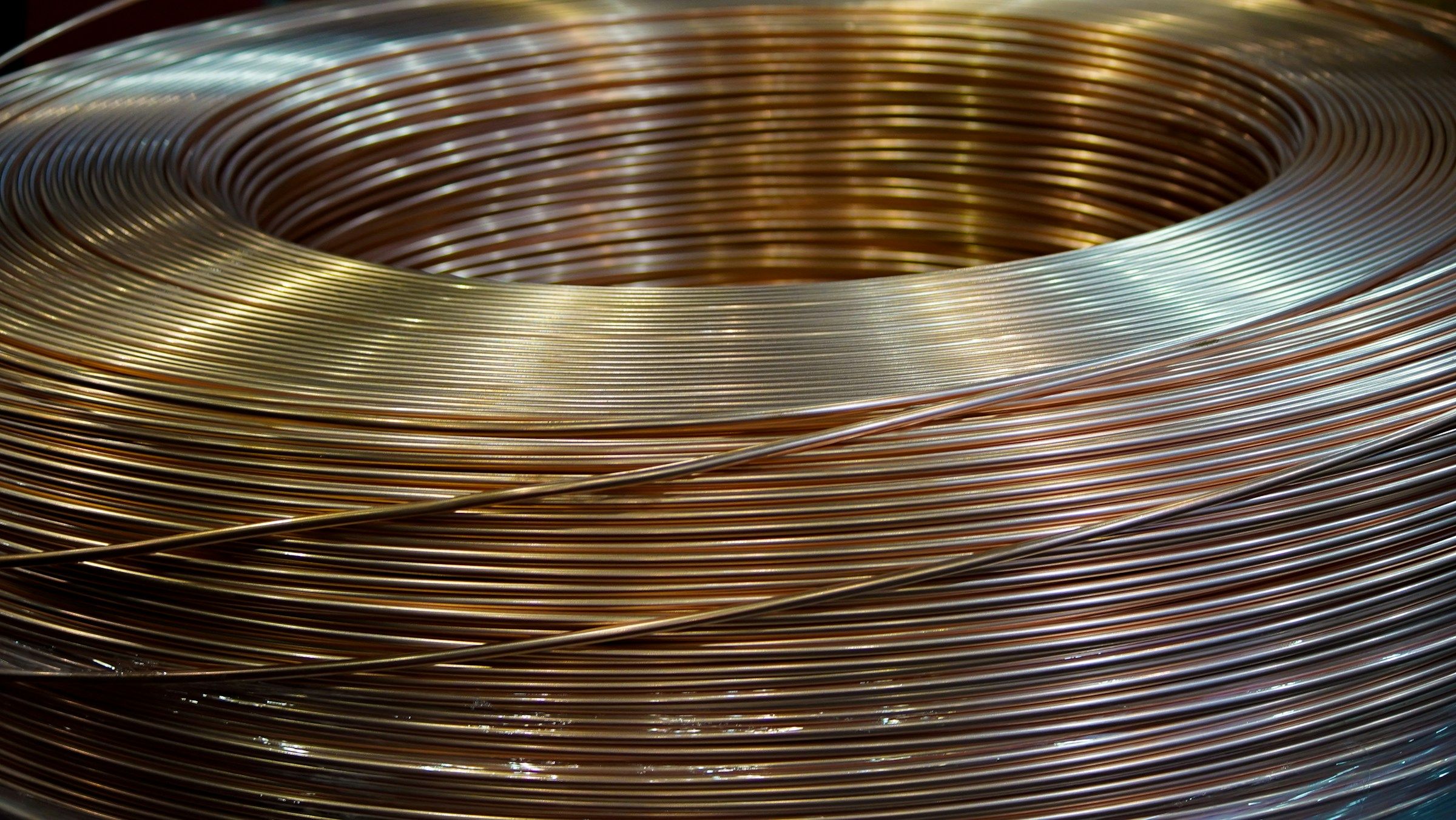 Coil of copper wire ready for scrap metal recycling Stevenage Scrap Metal Ltd Stevenage